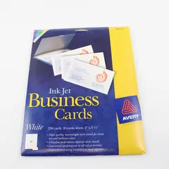 Avery 8371 Ink Jet Business Cards White 2 x 3.5 in Heavyweight