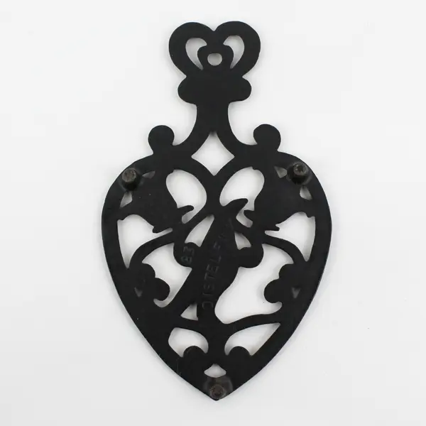 Vintage Distelfink 23 Bird Design Cast Iron Trivet 8"