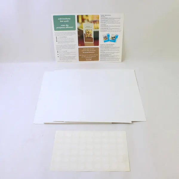HP C6817A Brochure Flyer Paper 8.5x11 48lb Glossy Two-Sided Sheets Used