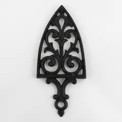 Vintage 1955 J.Z.H Cast Iron Sad Iron Trivet 9"