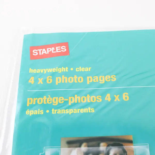 Staples Heavyweight Clear 4x6 Photo Pages Sleeves 10-Pack New