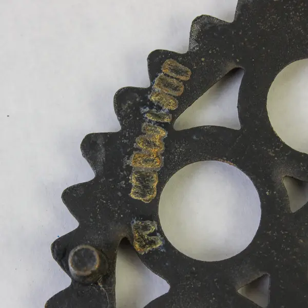 Vintage Saw Tooth Cast Iron Folk Art Trivet 8.5" Marked 101