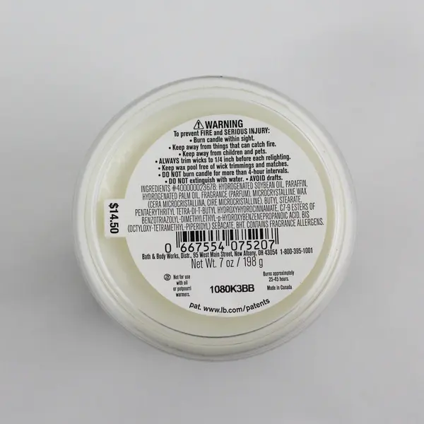 White Barn Lavender Vanilla Candle Single Wick 7oz Jar Essential Oil Bath & Body