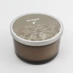 Pier 1 Imports Vintage Linens 3-Wick Scented Candle Glass Jar 14oz  New, No Box