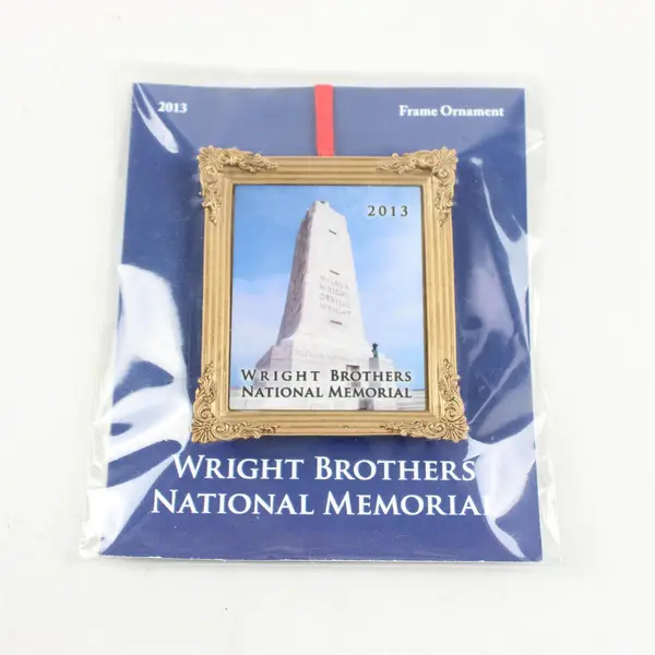 2013  Gold Framed Wright Brothers National Monument 3" Ornament