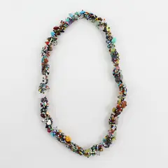 Handmade Multicolor Glass Seed Bead Twist Bracelet