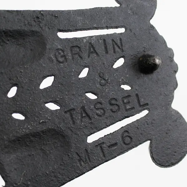 Vintage Griswold Grain & Tassel Cast Iron Folk Art Trivet 5"