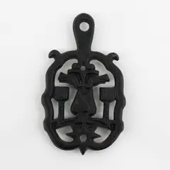 Vintage Dumb Dutch Cast Iron Folk Art Trivet 5"