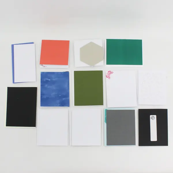 Lot of 14 Handmade Nature-Themed Die-Cut Notecards with Envelopes