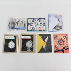 Lot of 10 Unique Charming Handmade Die-Cut Notecards with Envelopes