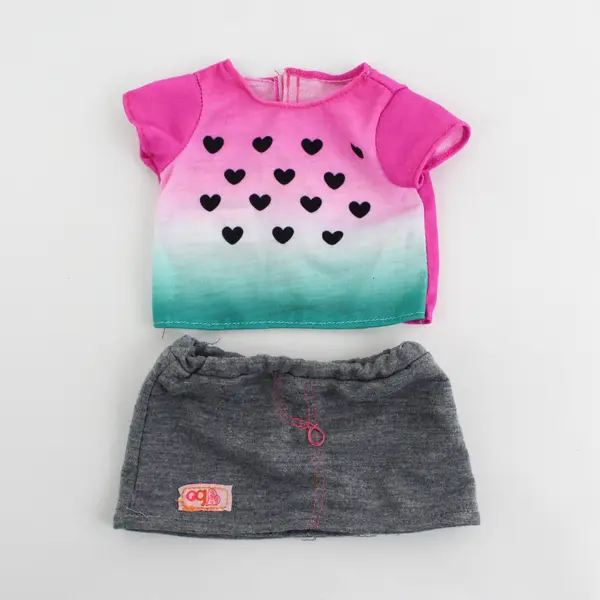 6 Pc Lot Our Generation 18" Doll Roller Skating Outfit and Accessories