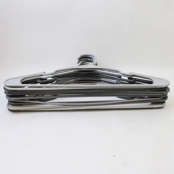 Mixed Lot of 11 Gray Plastic Pants Rod Clothes Hangers