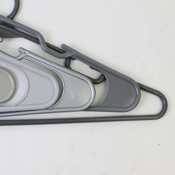 Mixed Lot of 11 Gray Plastic Pants Rod Clothes Hangers