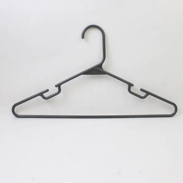 Mixed Lot of 11 Gray Plastic Pants Rod Clothes Hangers