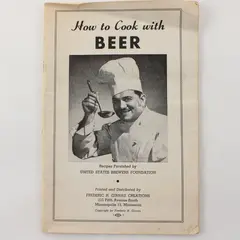 How to Cook With Beer Recipes Booklet by United States Brewers Foundation