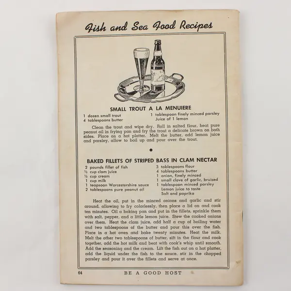 How to Cook With Beer Recipes Booklet by United States Brewers Foundation