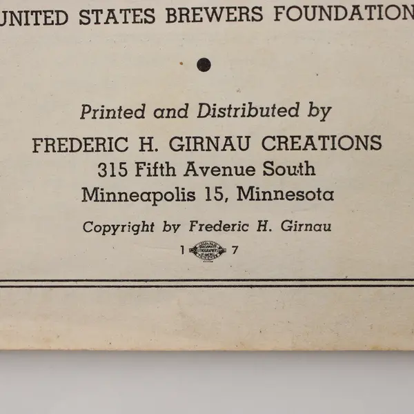 How to Cook With Beer Recipes Booklet by United States Brewers Foundation