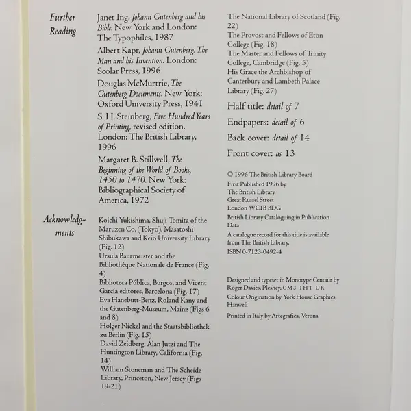 The Gutenberg Bible - Hardcover Davies, Martin