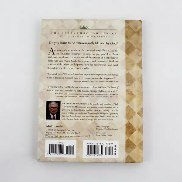 The Prayer of Jabez by Bruce Wilkinson Hardcover 2000 Multnomah