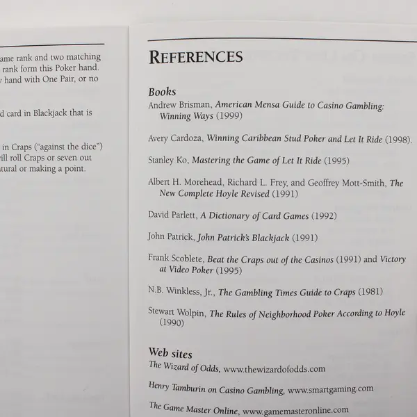 Hoyle Casino Book Over 350 Vegas Style Game Variations By Sierra Attractions Y2K