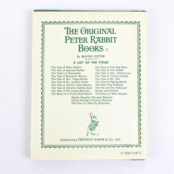 Vintage Book The Tale of Peter Rabbit Beatrix Potter c.1981 Hardcover DJ  Good