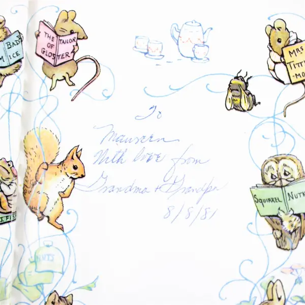 Vintage Book The Tale of Peter Rabbit Beatrix Potter c.1981 Hardcover DJ  Good