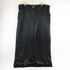 Ashley Stewart Women’s 18 Plus Size Shiny Black Wide Leg High Rise Dress Pants