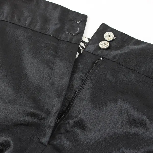 Ashley Stewart Women’s 18 Plus Size Shiny Black Wide Leg High Rise Dress Pants