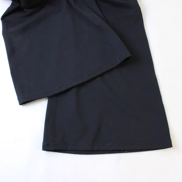 DLOODA Women's XL Black Wide Leg Crisscross Waist Pocketed Yoga Pants