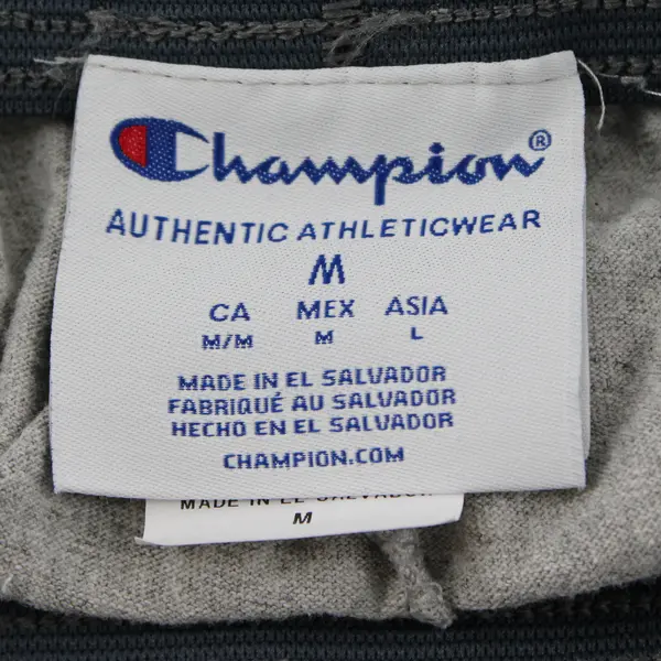 Champion Men's M Gray Thin Elastic Waist and Ankle Sweatpants