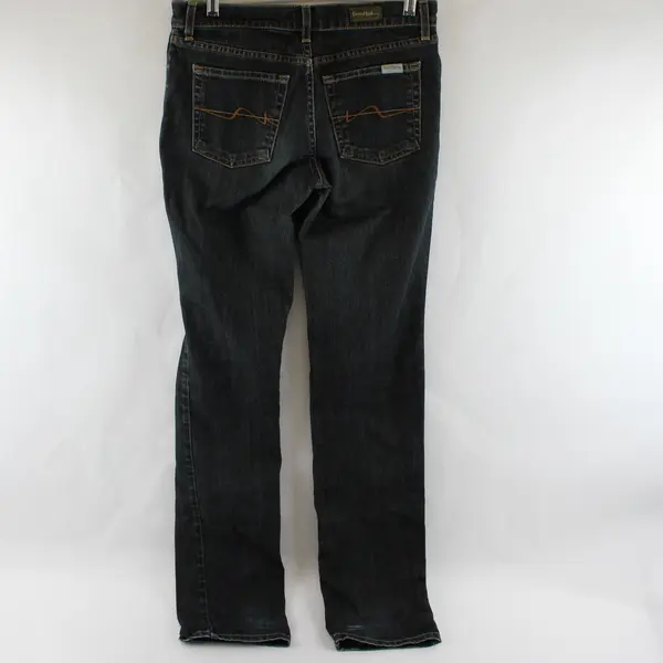 David Khan Women's 4 (30x34) Dark Wash Straight Leg Denim Jeans