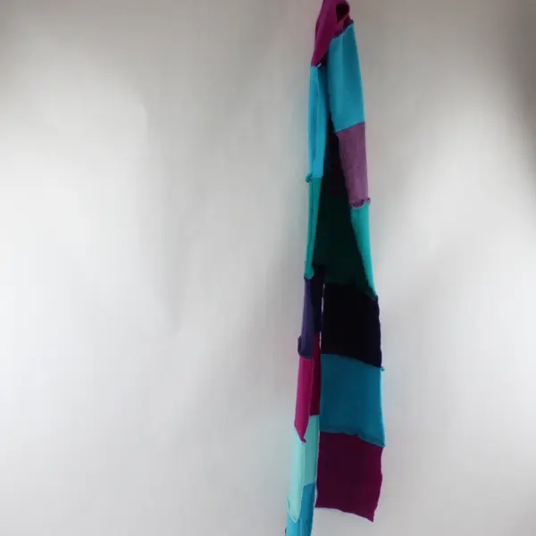 NWT Tink Lynn Van Horn Handmade Recycled Cashmere Scarf - 74 inches Long