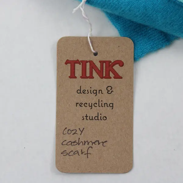 NWT Tink Lynn Van Horn Handmade Recycled Cashmere Scarf - 74 inches Long