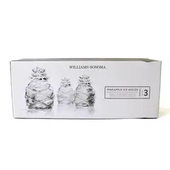 Williams-Sonoma Set of 3 Pineapple Ice Molds in Box, #1129125
