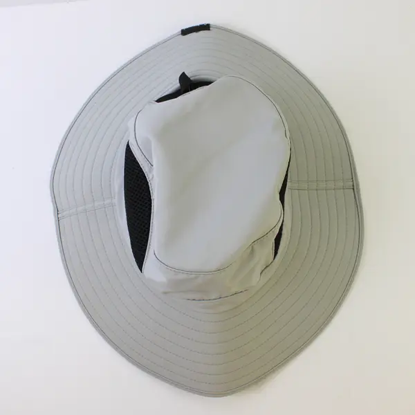 Ordenado Adult Gray Waterproof Sun/UV Protection Bucket Mesh Boonie Hat 