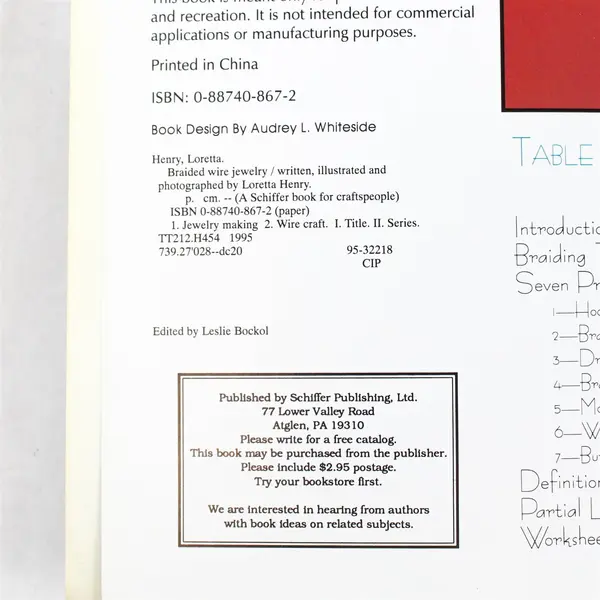 Braided Wire Jewelry by Loretta Henry 1995 Paperback Learn the Techniques Good