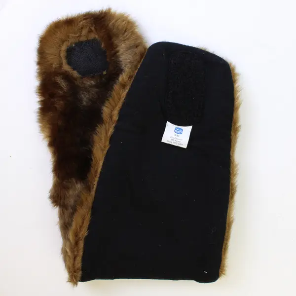 NWT Nekz Unisex Adult S/M Brown Faux Fur Collar - Scarf Alternative 5"Wx20"L