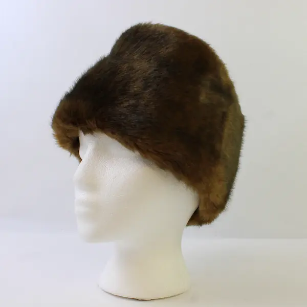 NWT Nekz Unisex Adult S/M Brown Faux Fur Collar - Scarf Alternative 5"Wx20"L