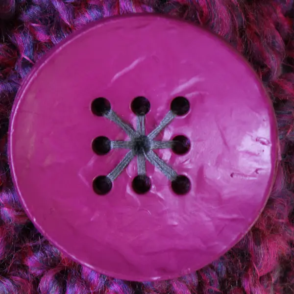 NWT BigWooWear Purple Acrylic Blend Cowl Scarf Large Functional Button Closure