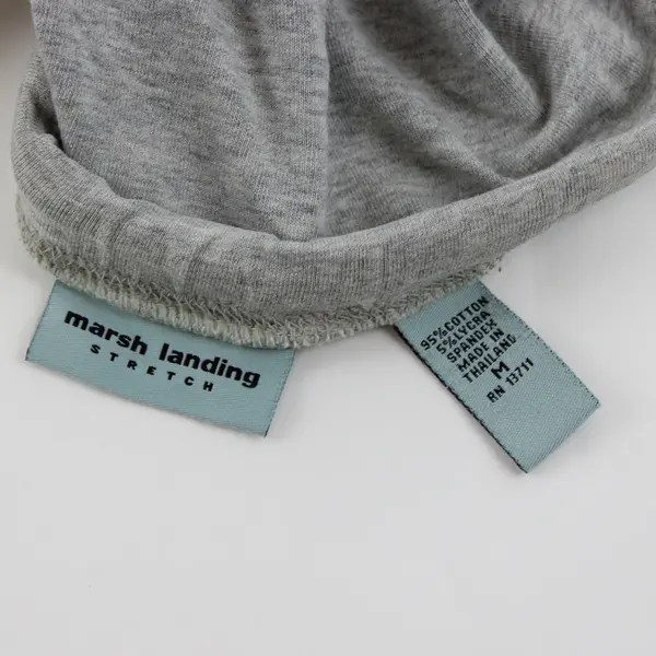 Marsh Landing Women's M Gray Elastic Drawstring Waist Capri Lounge Pants