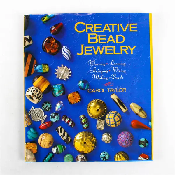 Vintage Creative Bead Jewelry By Carol Taylor 1995 Hardcover Dust Jacket Good