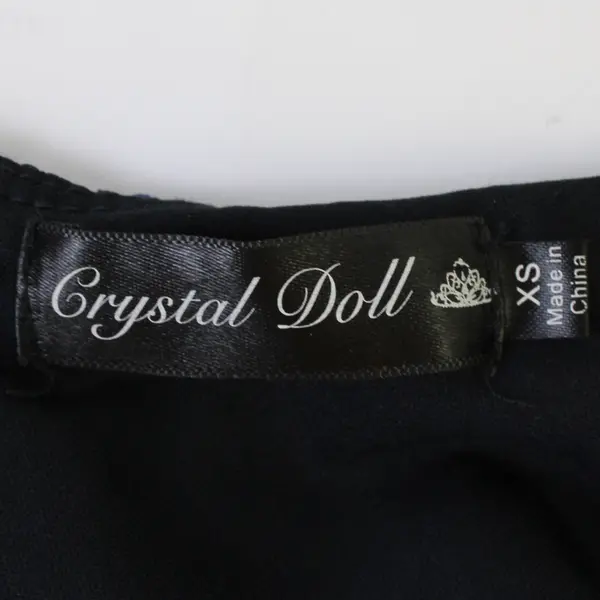 Crystal Doll Women's/Junior's XS Navy Lined Sequin Sleeveless Mini Dress