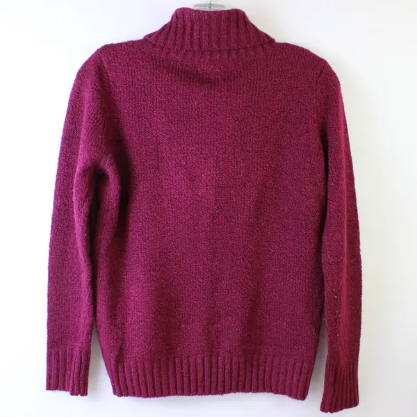 St.John's Bay Women's M Petite Purple Long Sleeve Pullover Knit Sweater 