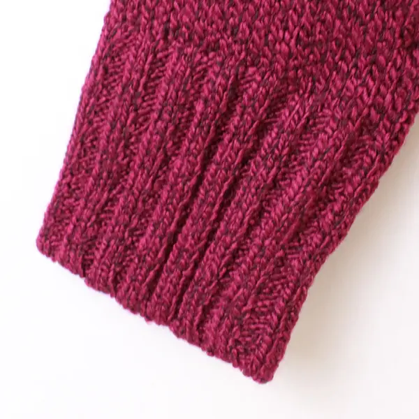 St.John's Bay Women's M Petite Purple Long Sleeve Pullover Knit Sweater 