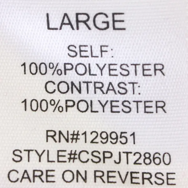 Closet Full Women's L Red Rhinestone Embellished Chiffon Overlay Long Sleeve Top