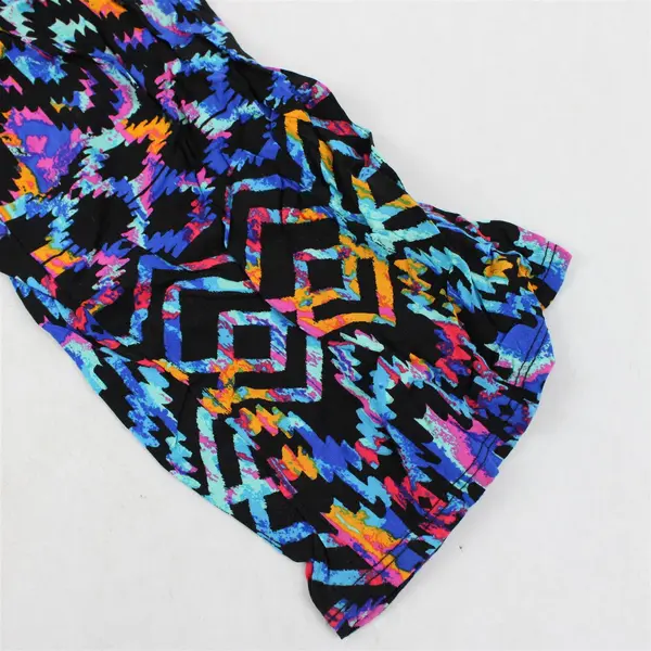 MYTH Women's L Multicolor Geometric Pattern Strapless Jumpsuit - Made in USA