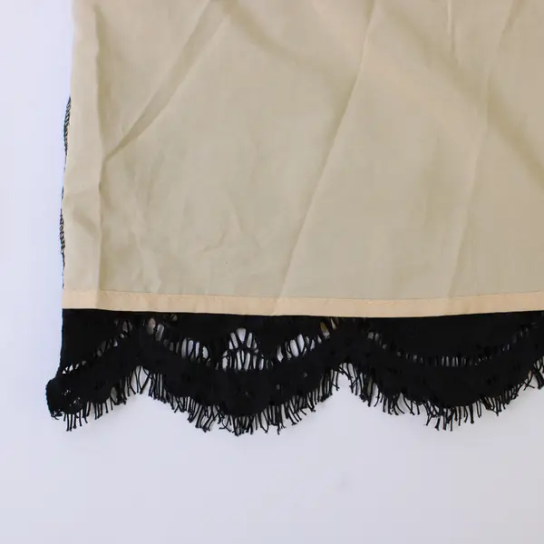 TOBI Women's M Black Eyelash Lace/Nude Lining Sleeveless Single Strap Mini Dress