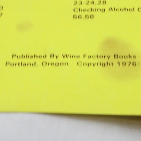 Jim and George's Home Winemaking: A Beginner's Book 1976 Paperback Good