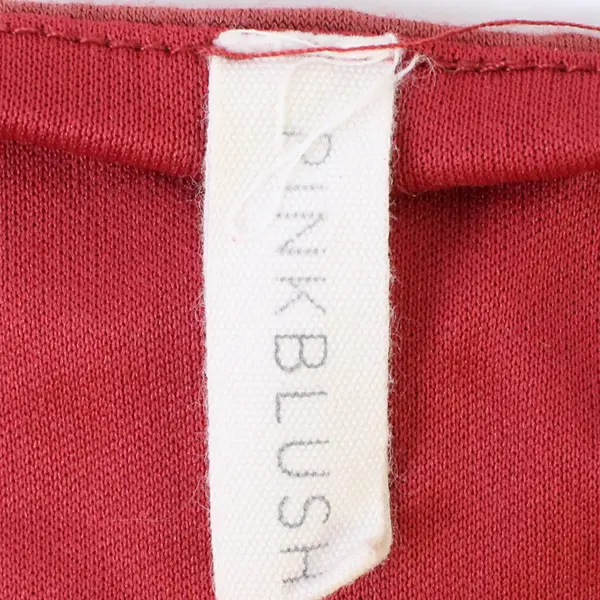 Pink Blush Women's S Mauve Jersey Stretch Roll-Tab Sleeve Shift Dress