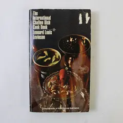 Vintage The International Chafing Dish Cook Book Leonard Louis Levinson 1971 PB 